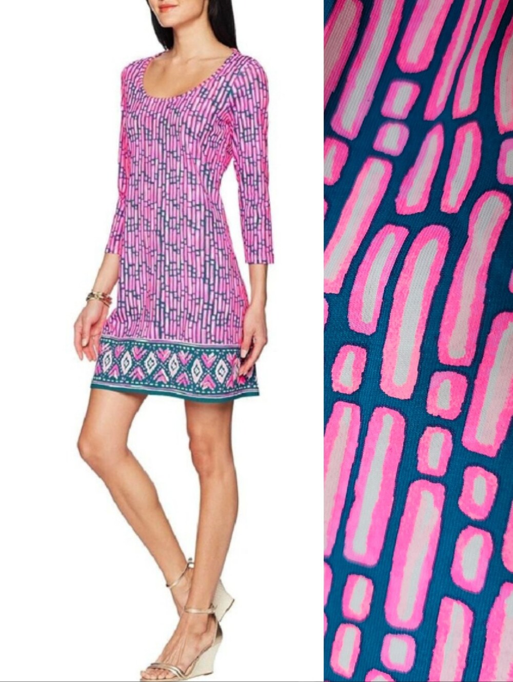 NEW Lilly Pulitzer Beacon Dress Pima Cotton In Mandavilla Slathouse Stripe Print